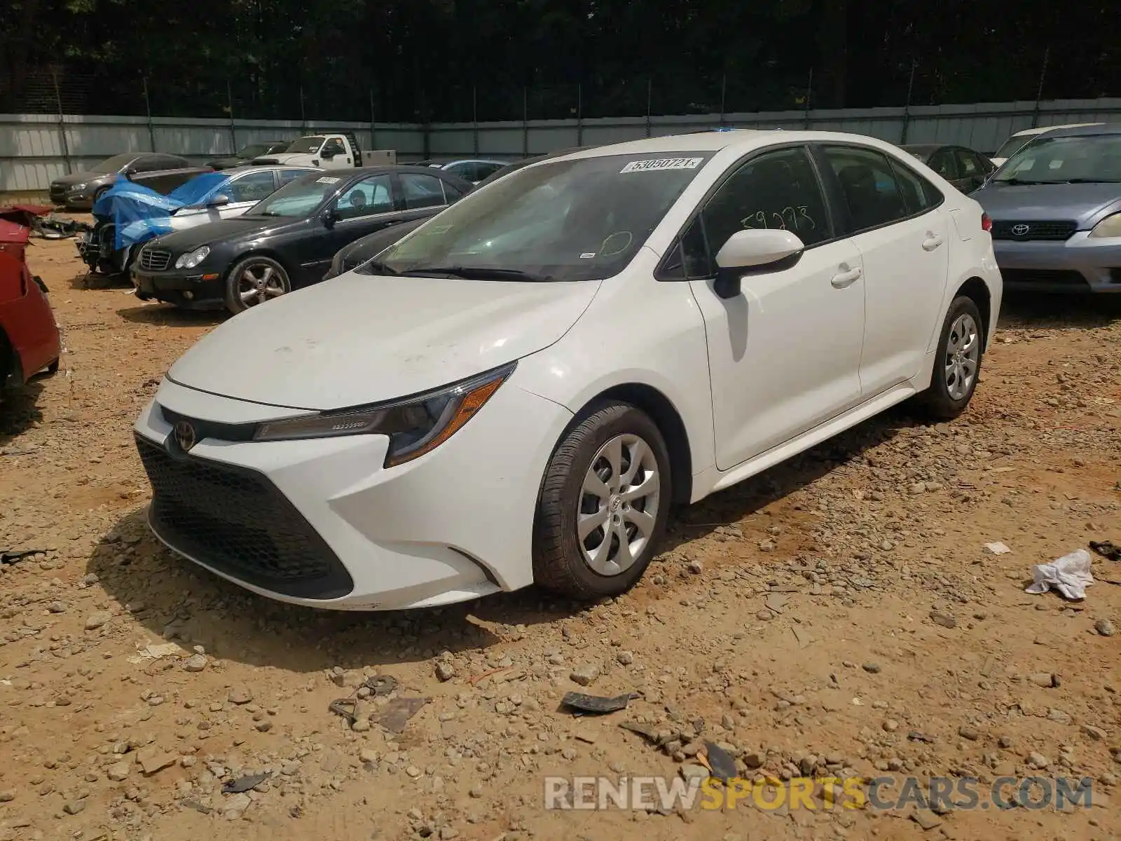 2 Photograph of a damaged car 5YFEPRAE0LP075436 TOYOTA COROLLA 2020