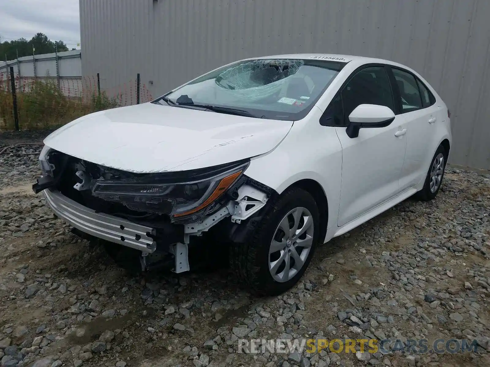 2 Photograph of a damaged car 5YFEPRAE0LP077087 TOYOTA COROLLA 2020