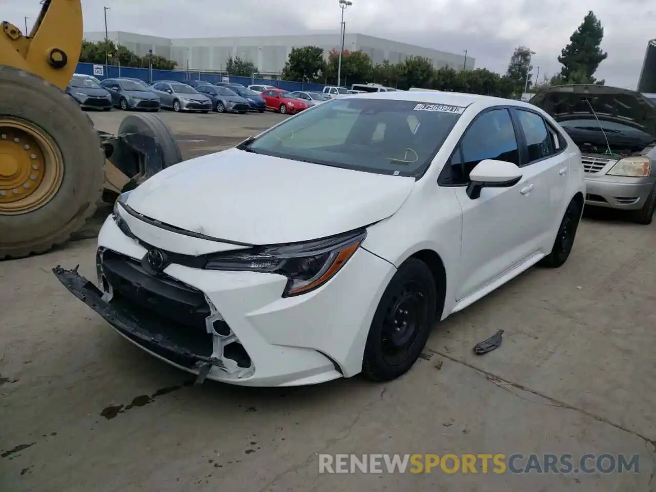 2 Photograph of a damaged car 5YFEPRAE0LP077283 TOYOTA COROLLA 2020