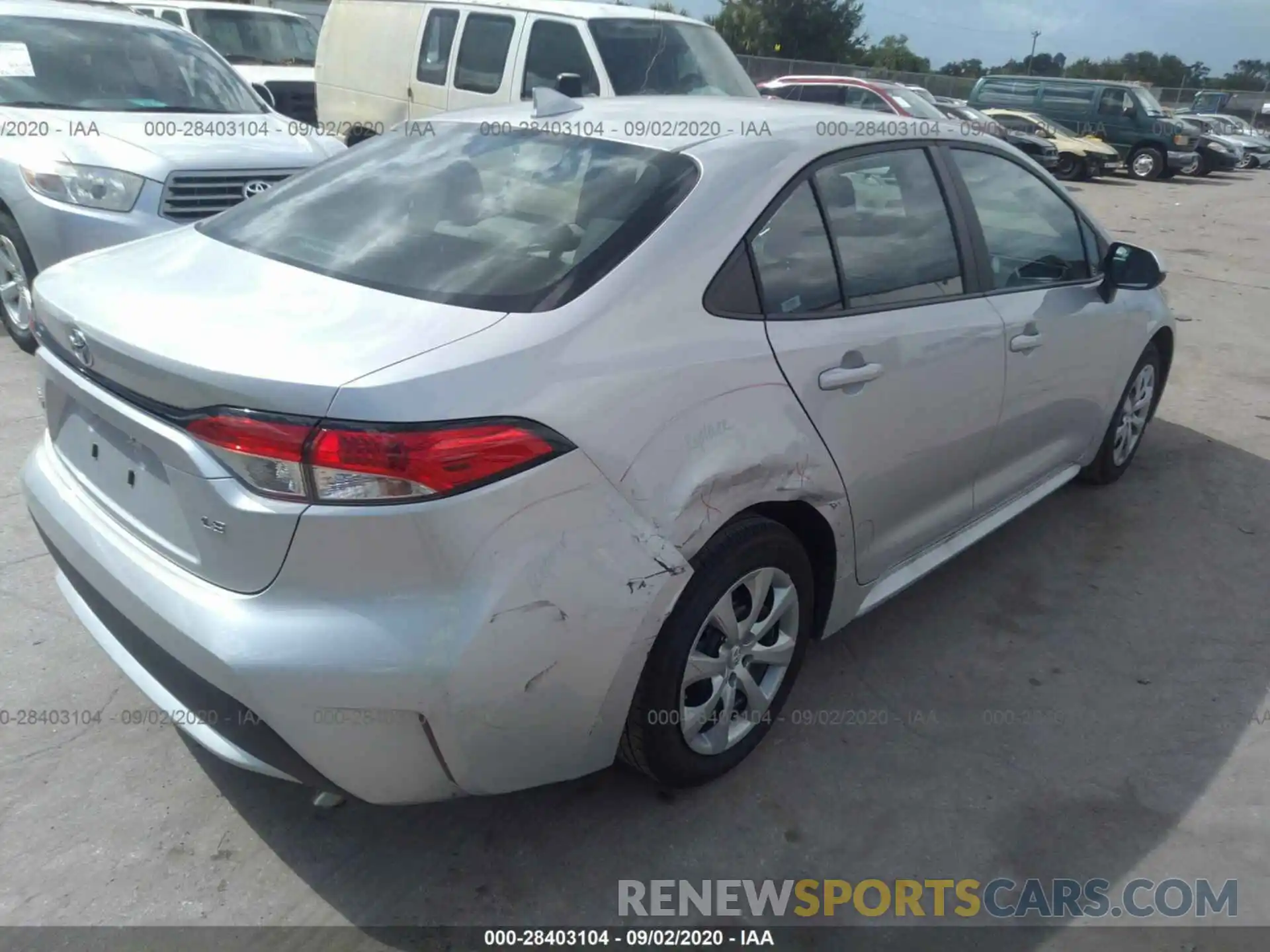 6 Photograph of a damaged car 5YFEPRAE0LP077476 TOYOTA COROLLA 2020