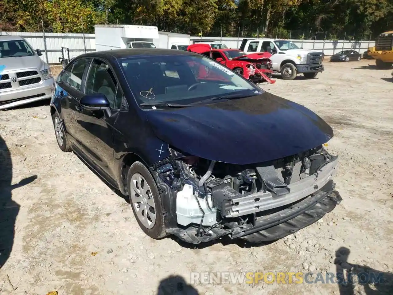 1 Photograph of a damaged car 5YFEPRAE0LP077591 TOYOTA COROLLA 2020