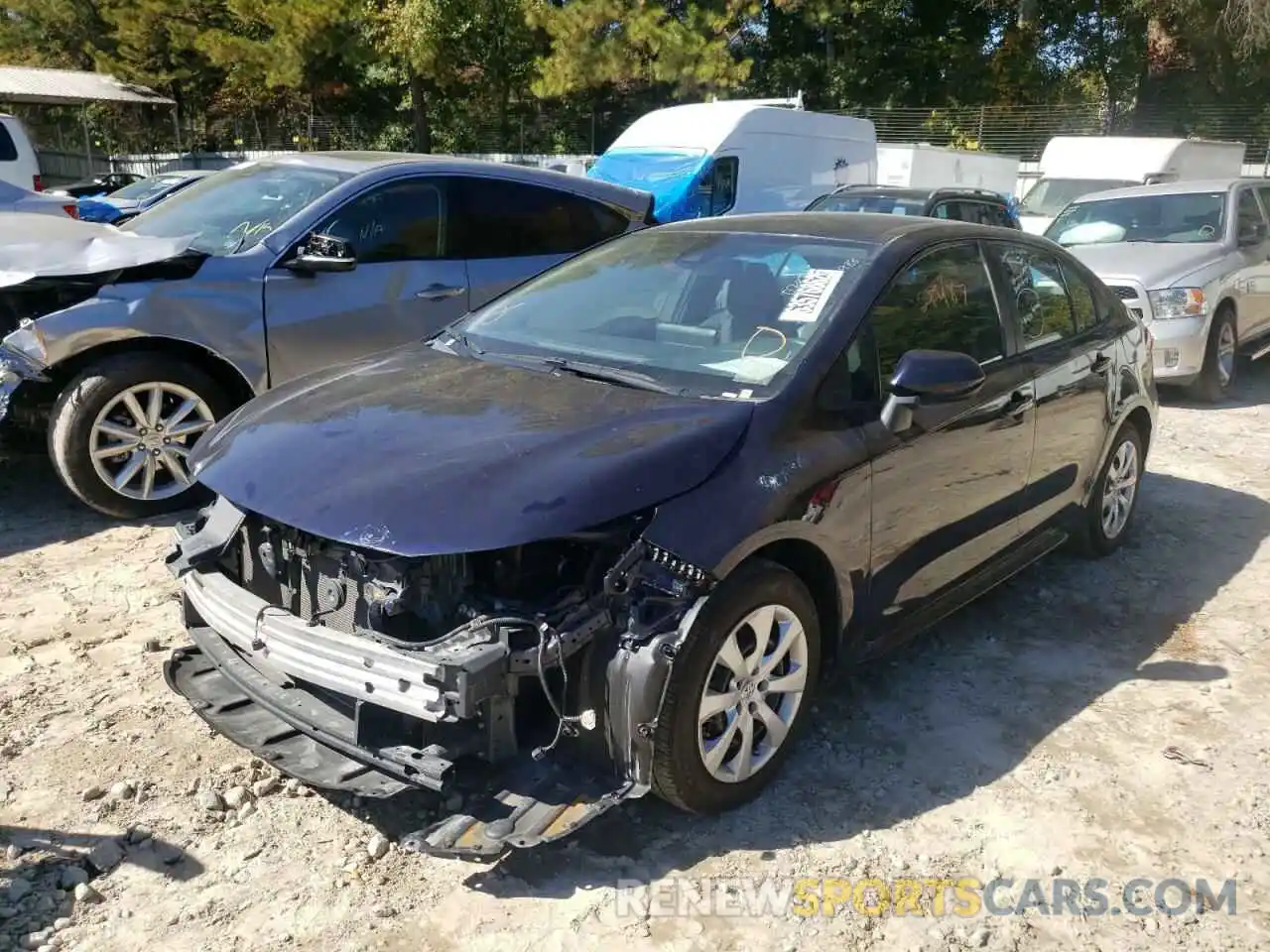 2 Photograph of a damaged car 5YFEPRAE0LP077591 TOYOTA COROLLA 2020