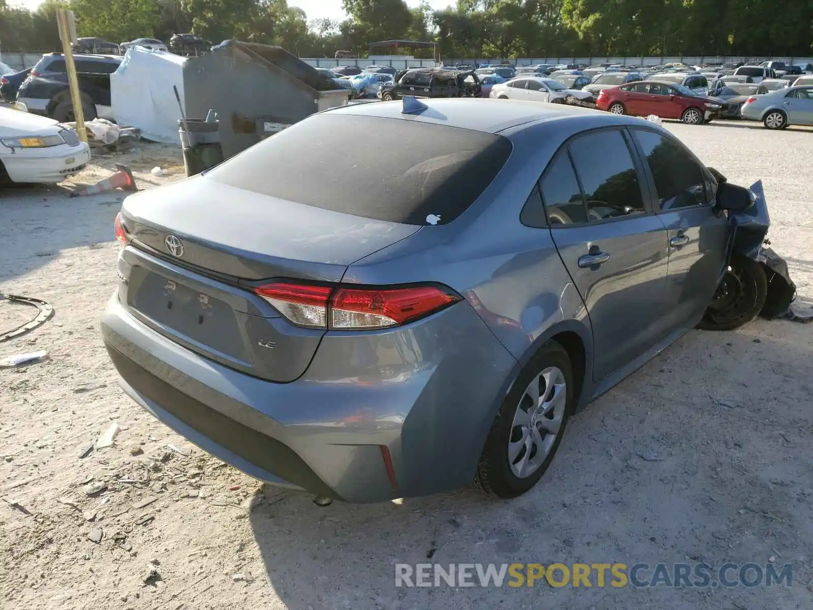 4 Photograph of a damaged car 5YFEPRAE0LP077963 TOYOTA COROLLA 2020