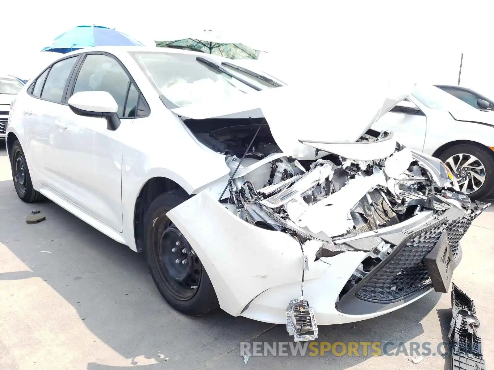 1 Photograph of a damaged car 5YFEPRAE0LP078322 TOYOTA COROLLA 2020