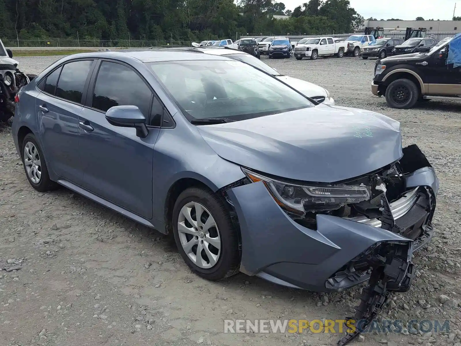 1 Photograph of a damaged car 5YFEPRAE0LP078837 TOYOTA COROLLA 2020