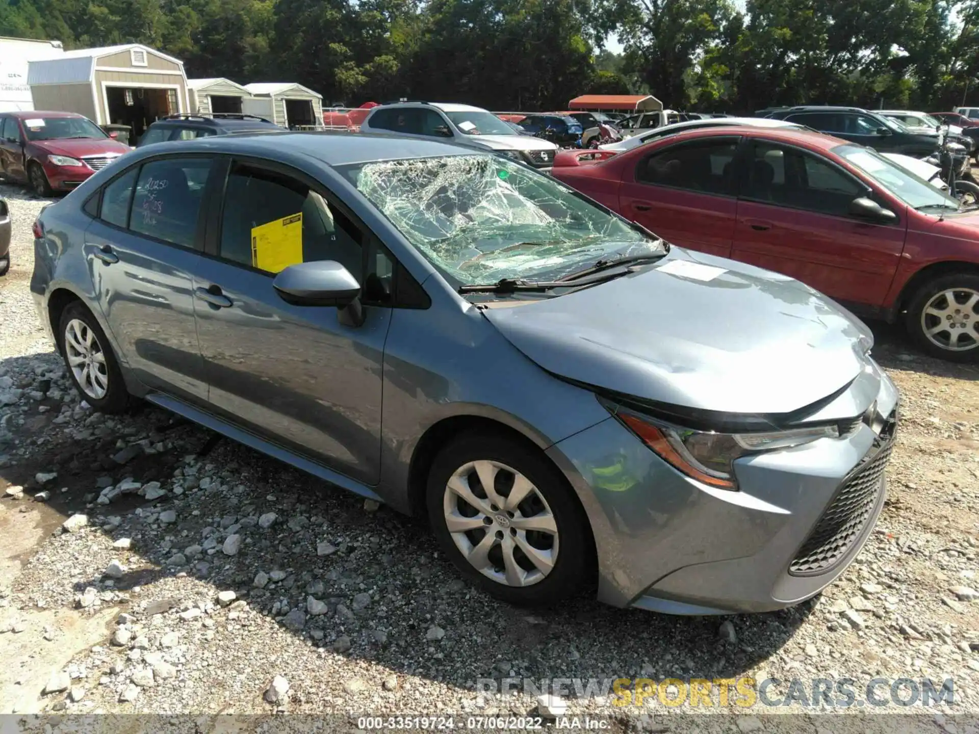 1 Photograph of a damaged car 5YFEPRAE0LP080345 TOYOTA COROLLA 2020