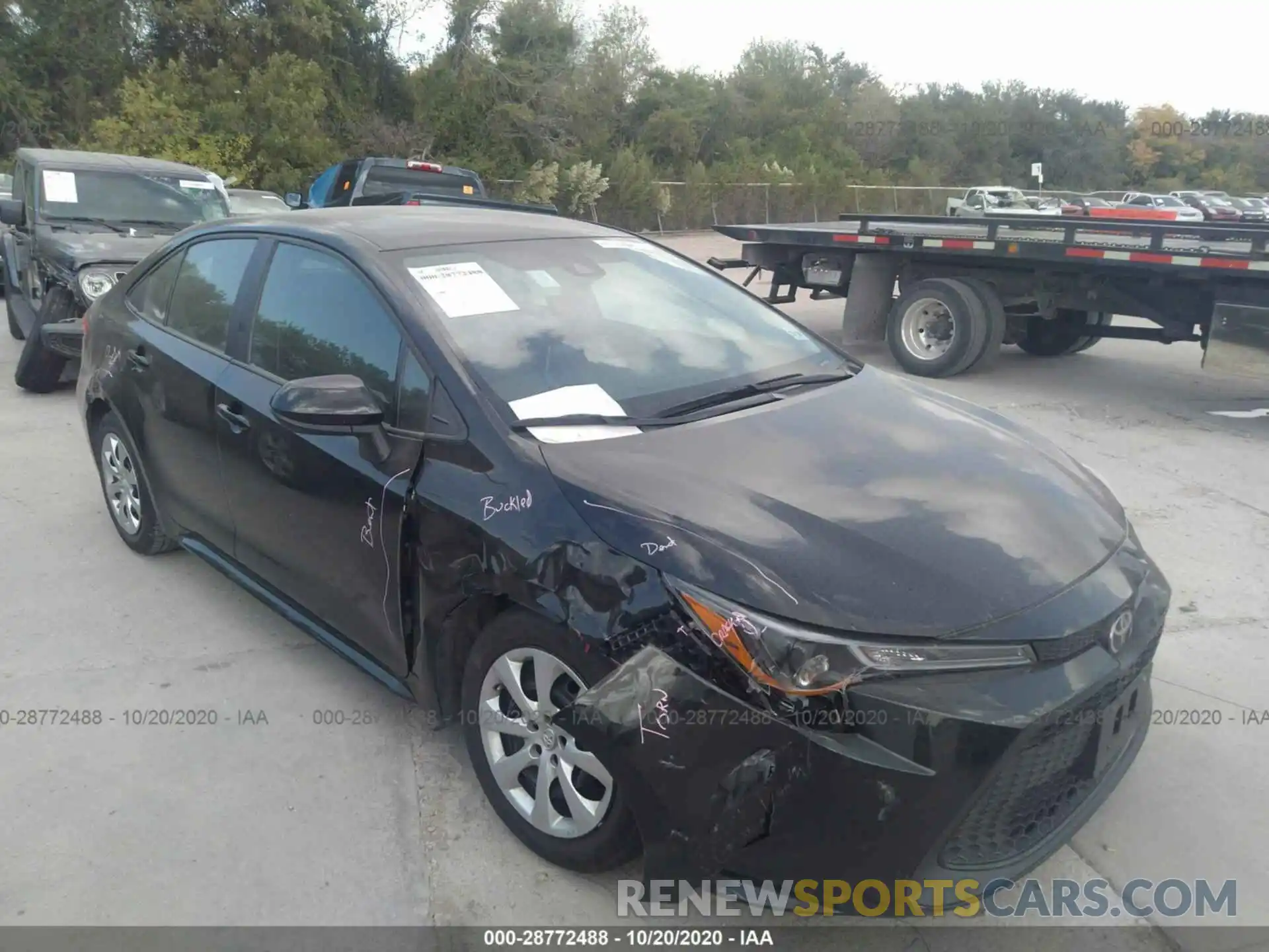 1 Photograph of a damaged car 5YFEPRAE0LP080877 TOYOTA COROLLA 2020