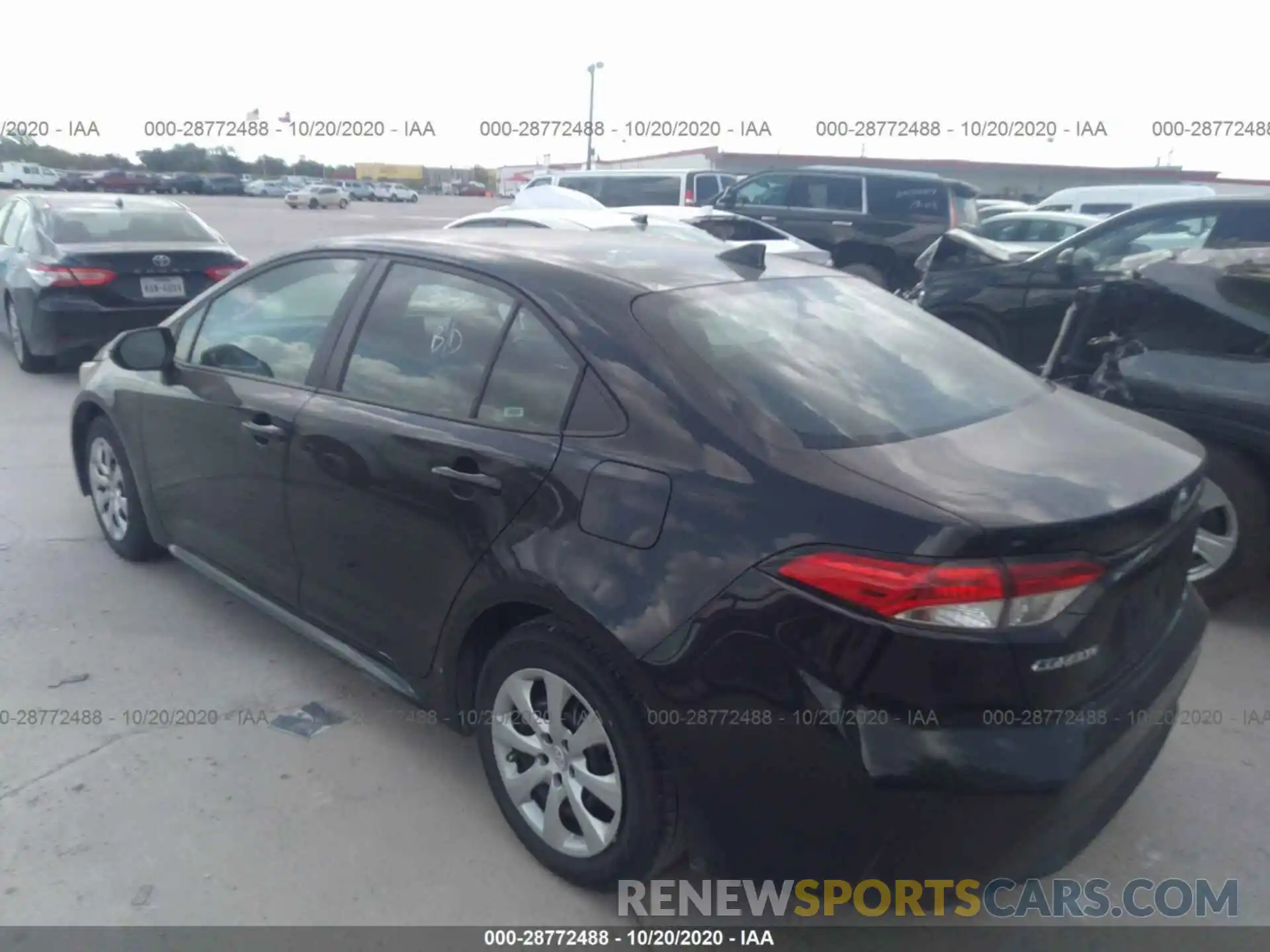 3 Photograph of a damaged car 5YFEPRAE0LP080877 TOYOTA COROLLA 2020