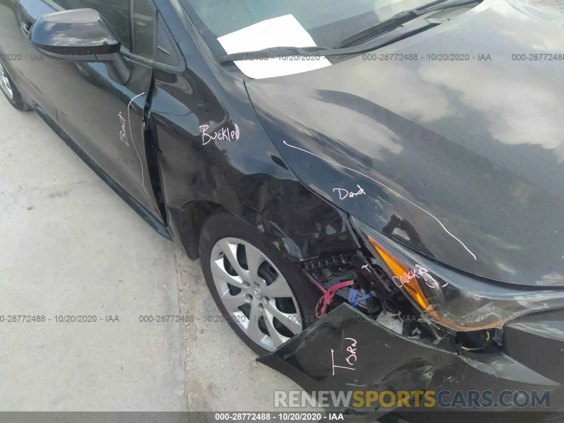 6 Photograph of a damaged car 5YFEPRAE0LP080877 TOYOTA COROLLA 2020