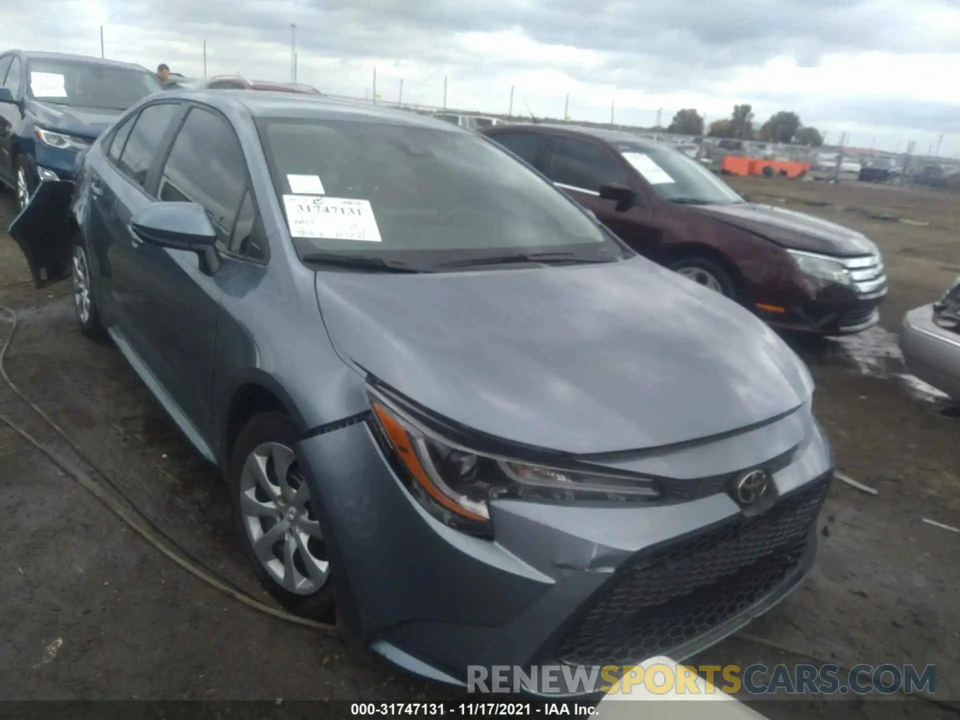 1 Photograph of a damaged car 5YFEPRAE0LP081351 TOYOTA COROLLA 2020