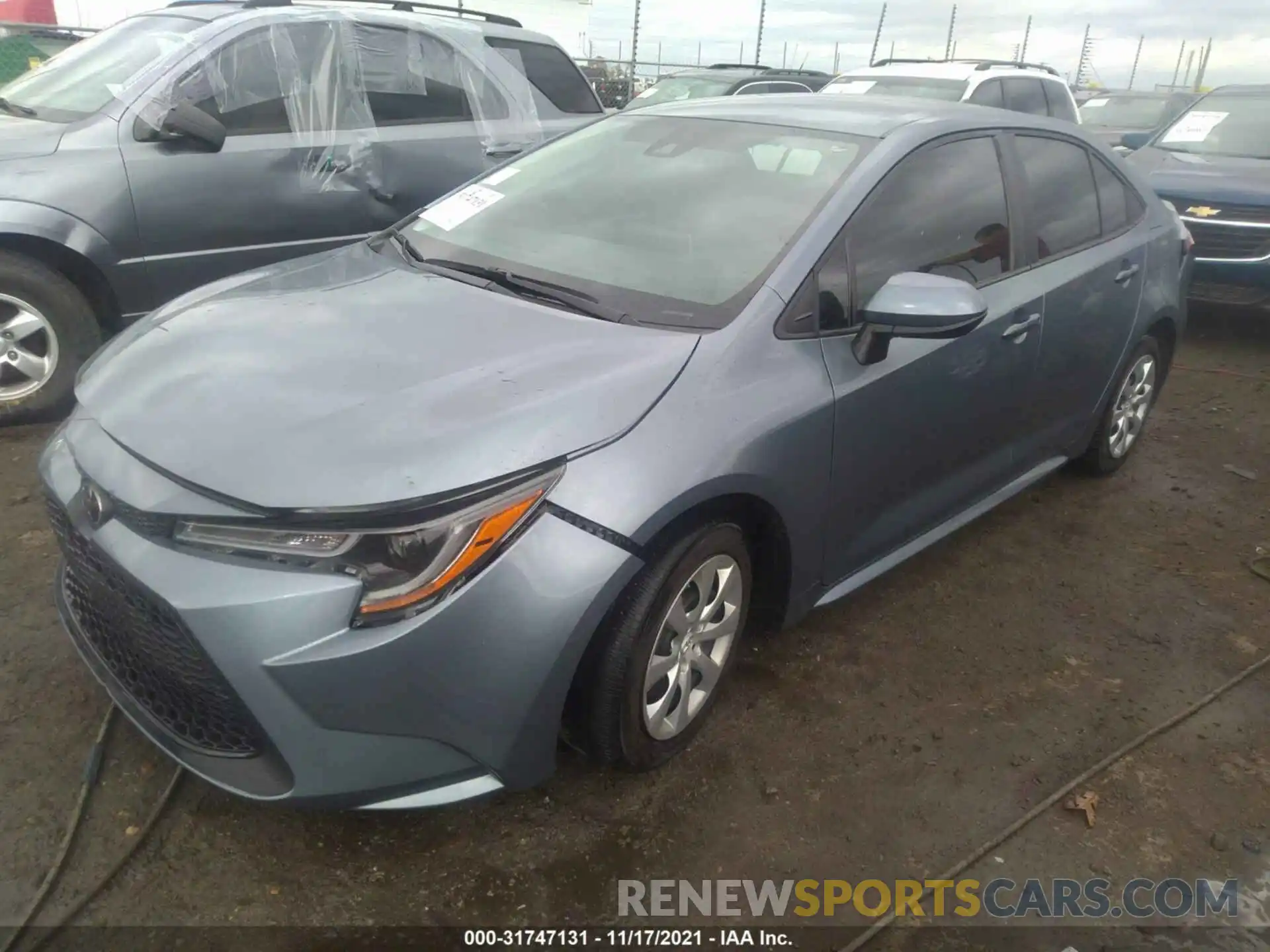 2 Photograph of a damaged car 5YFEPRAE0LP081351 TOYOTA COROLLA 2020