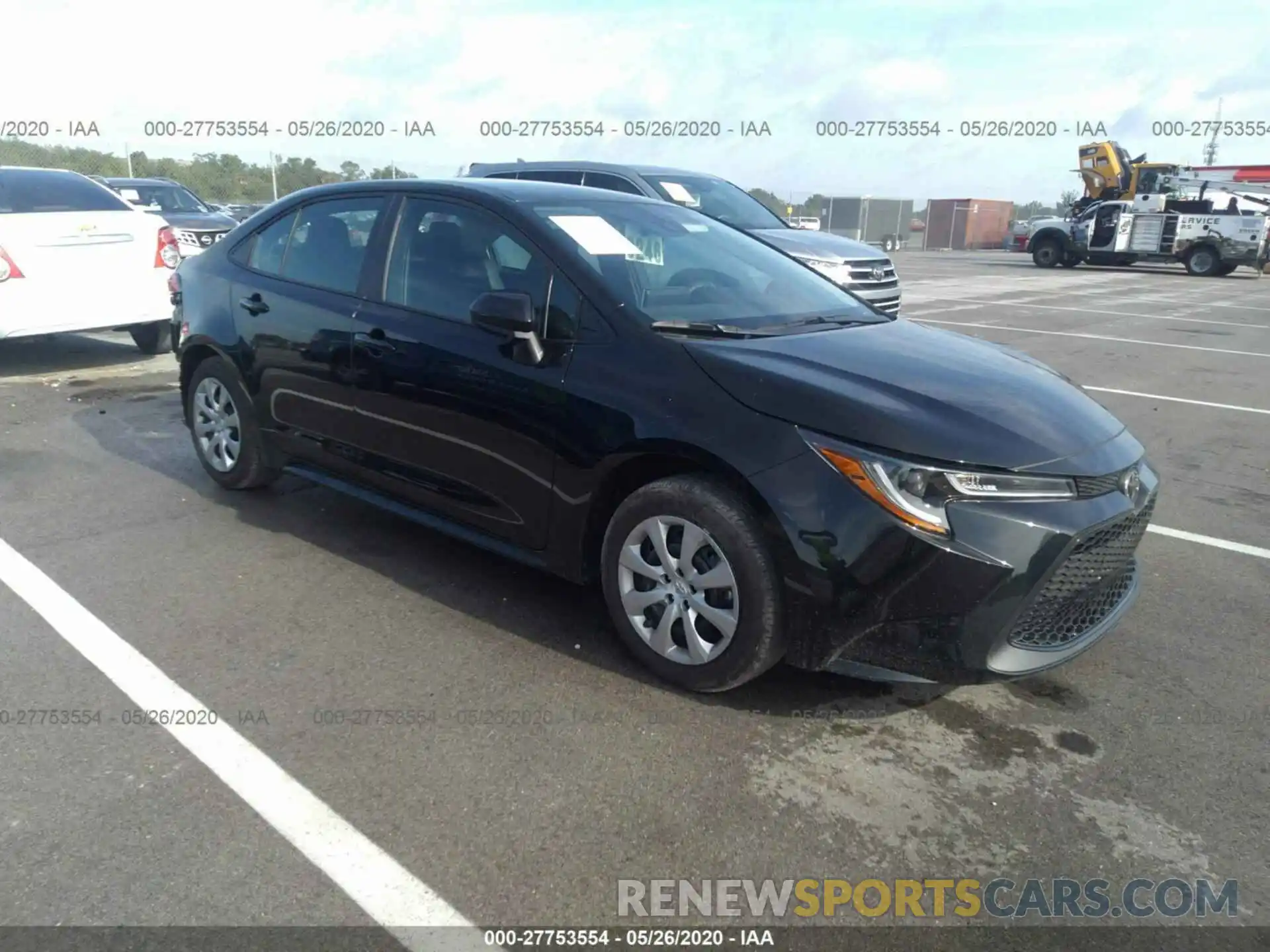 1 Photograph of a damaged car 5YFEPRAE0LP081852 TOYOTA COROLLA 2020