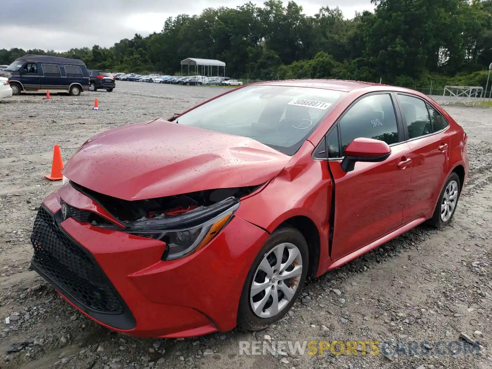 2 Photograph of a damaged car 5YFEPRAE0LP081902 TOYOTA COROLLA 2020