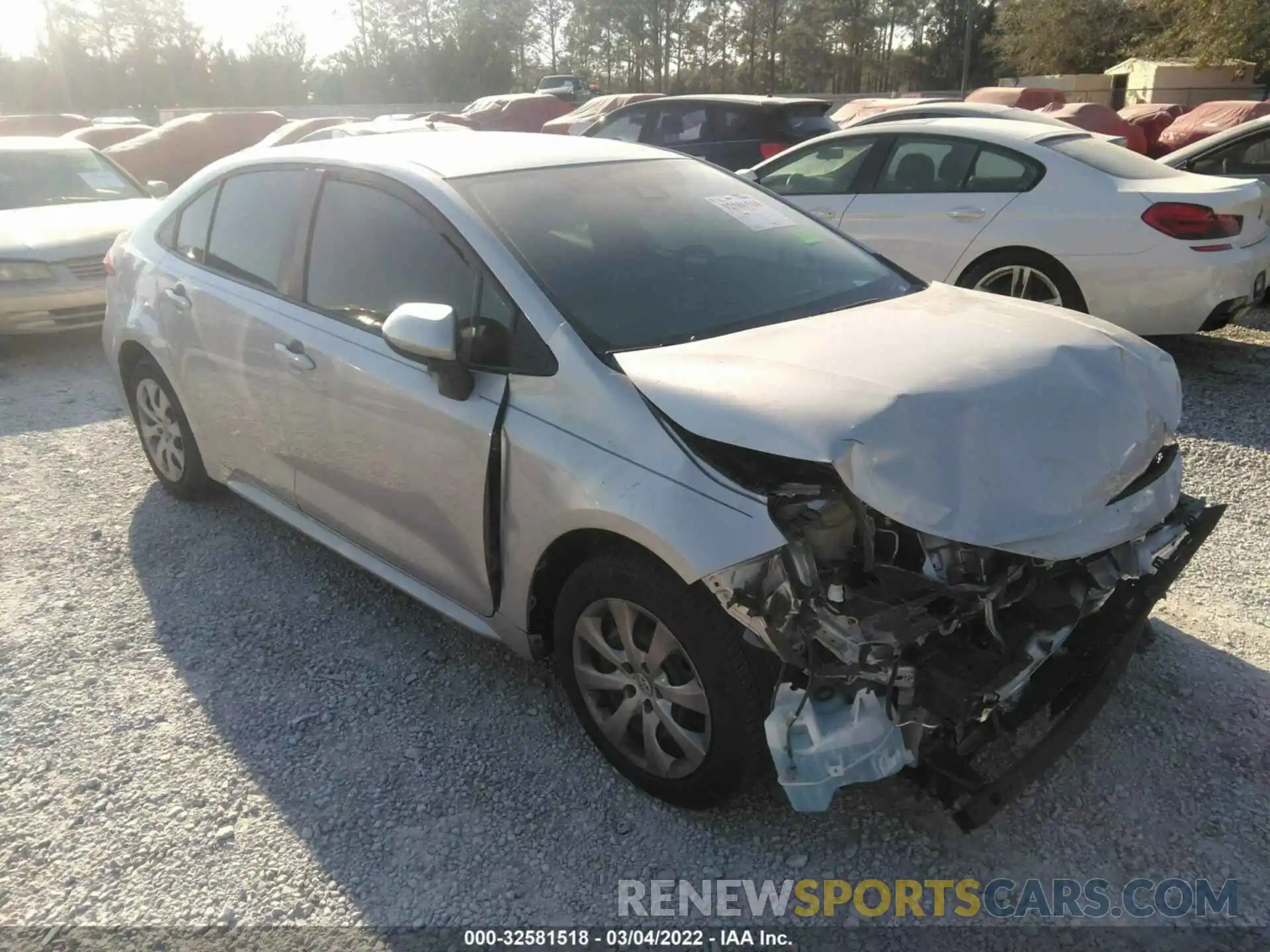 1 Photograph of a damaged car 5YFEPRAE0LP082404 TOYOTA COROLLA 2020