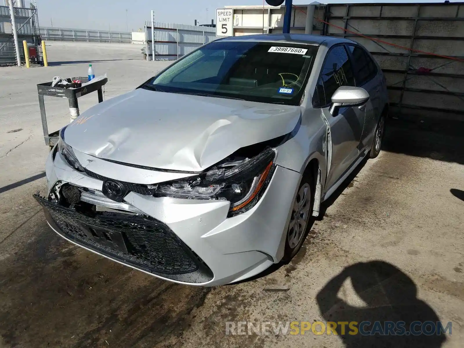 2 Photograph of a damaged car 5YFEPRAE0LP082547 TOYOTA COROLLA 2020