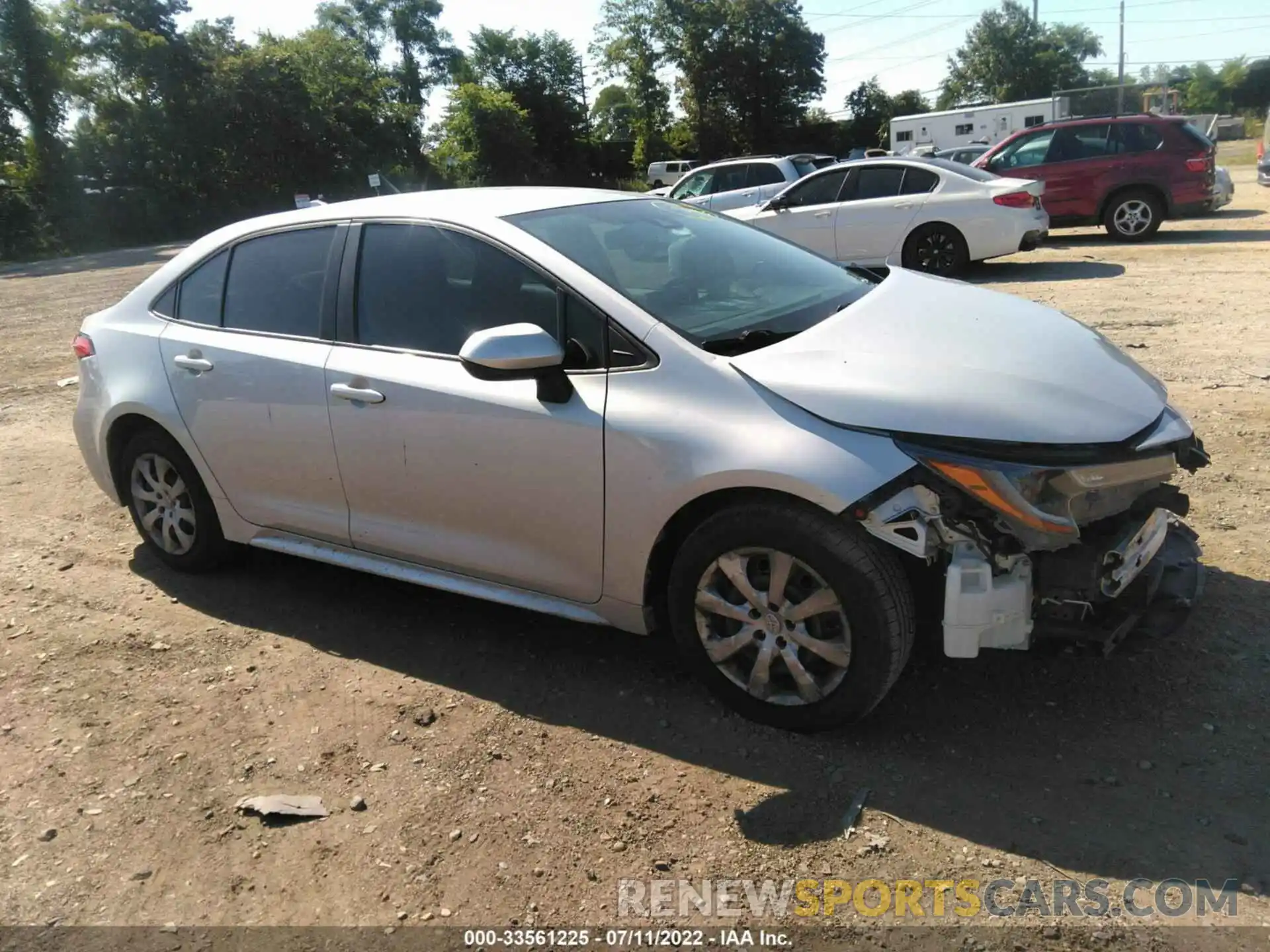 1 Photograph of a damaged car 5YFEPRAE0LP082709 TOYOTA COROLLA 2020