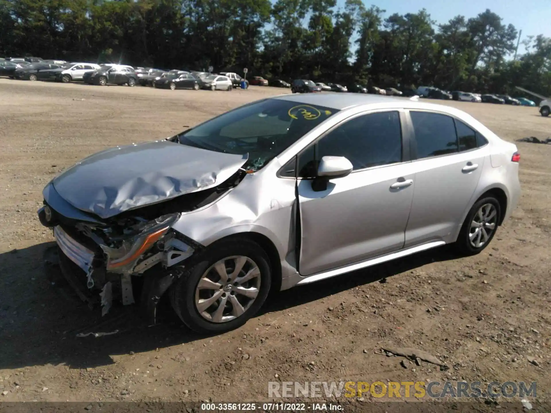 2 Photograph of a damaged car 5YFEPRAE0LP082709 TOYOTA COROLLA 2020