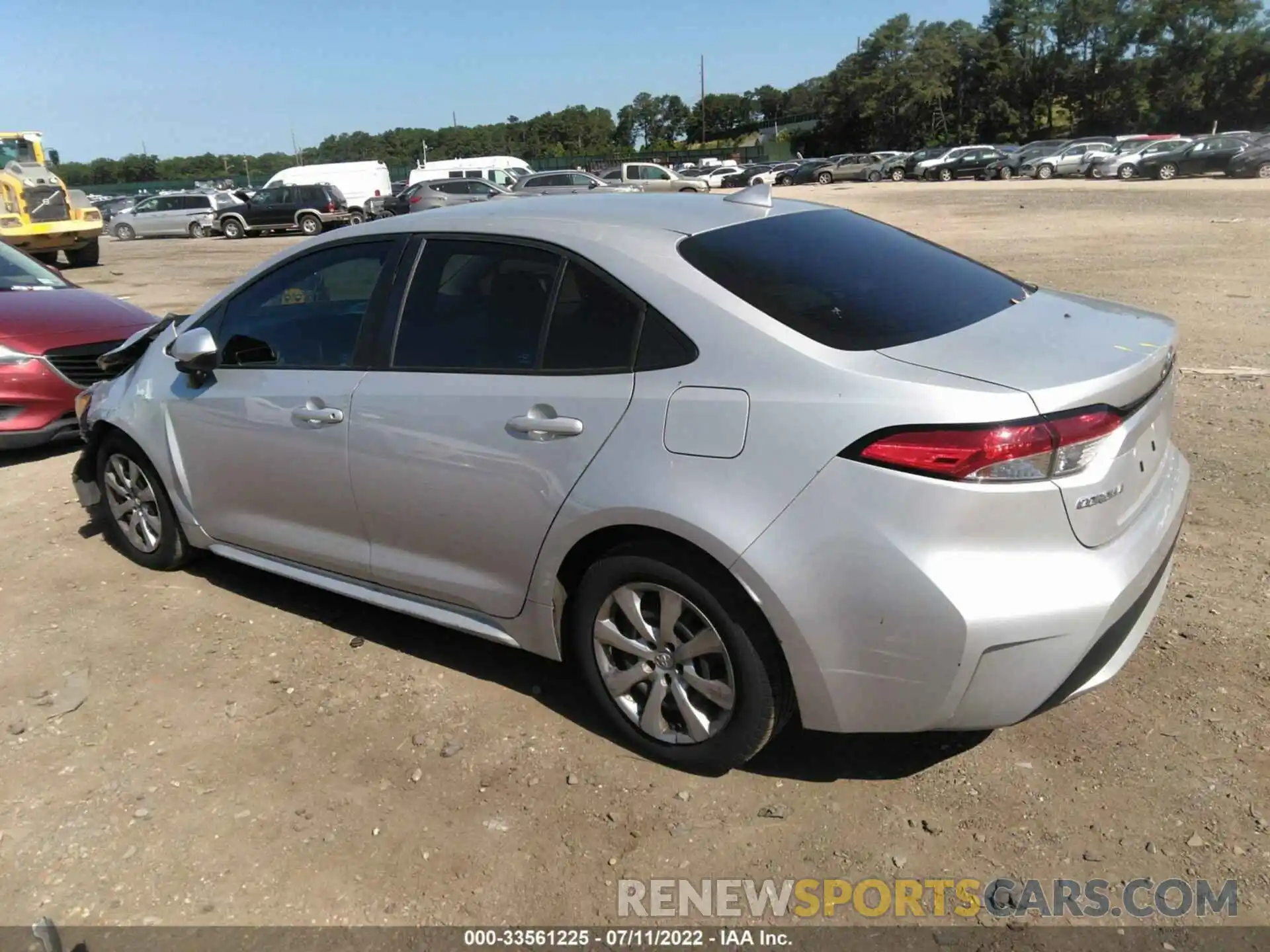 3 Photograph of a damaged car 5YFEPRAE0LP082709 TOYOTA COROLLA 2020