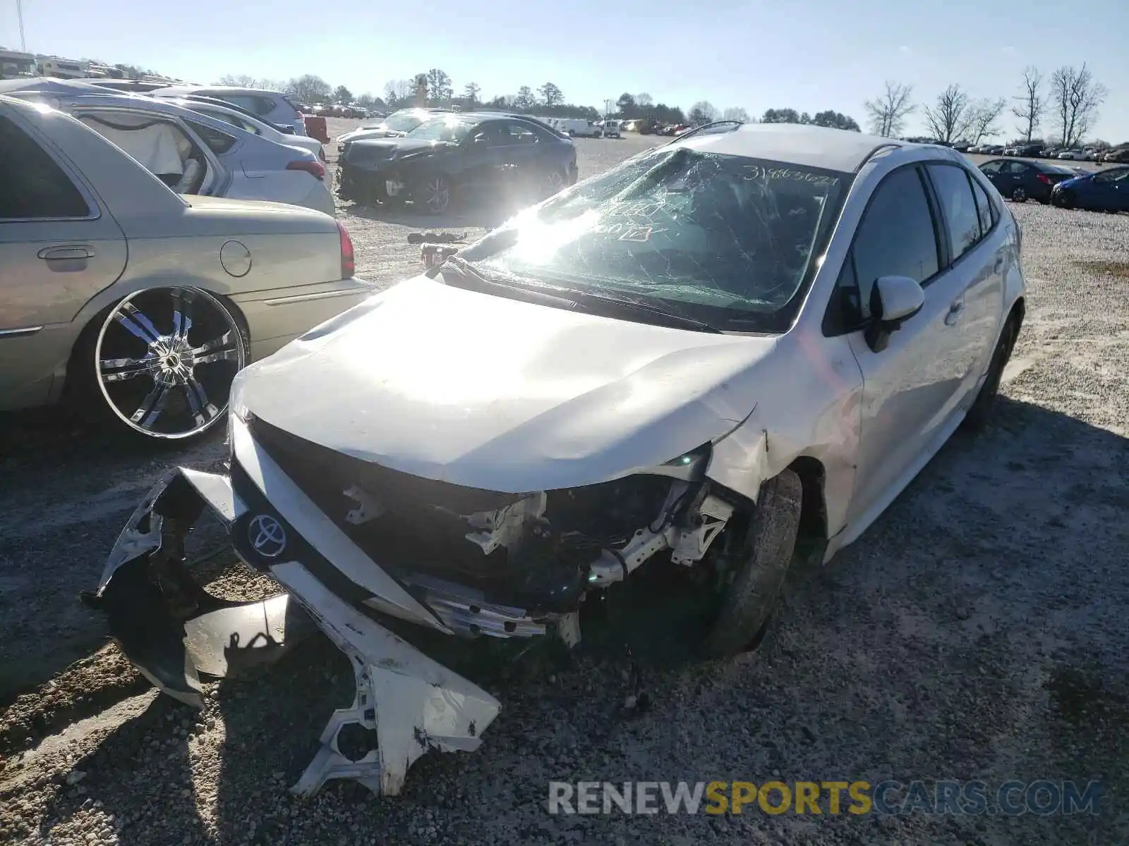 2 Photograph of a damaged car 5YFEPRAE0LP083519 TOYOTA COROLLA 2020