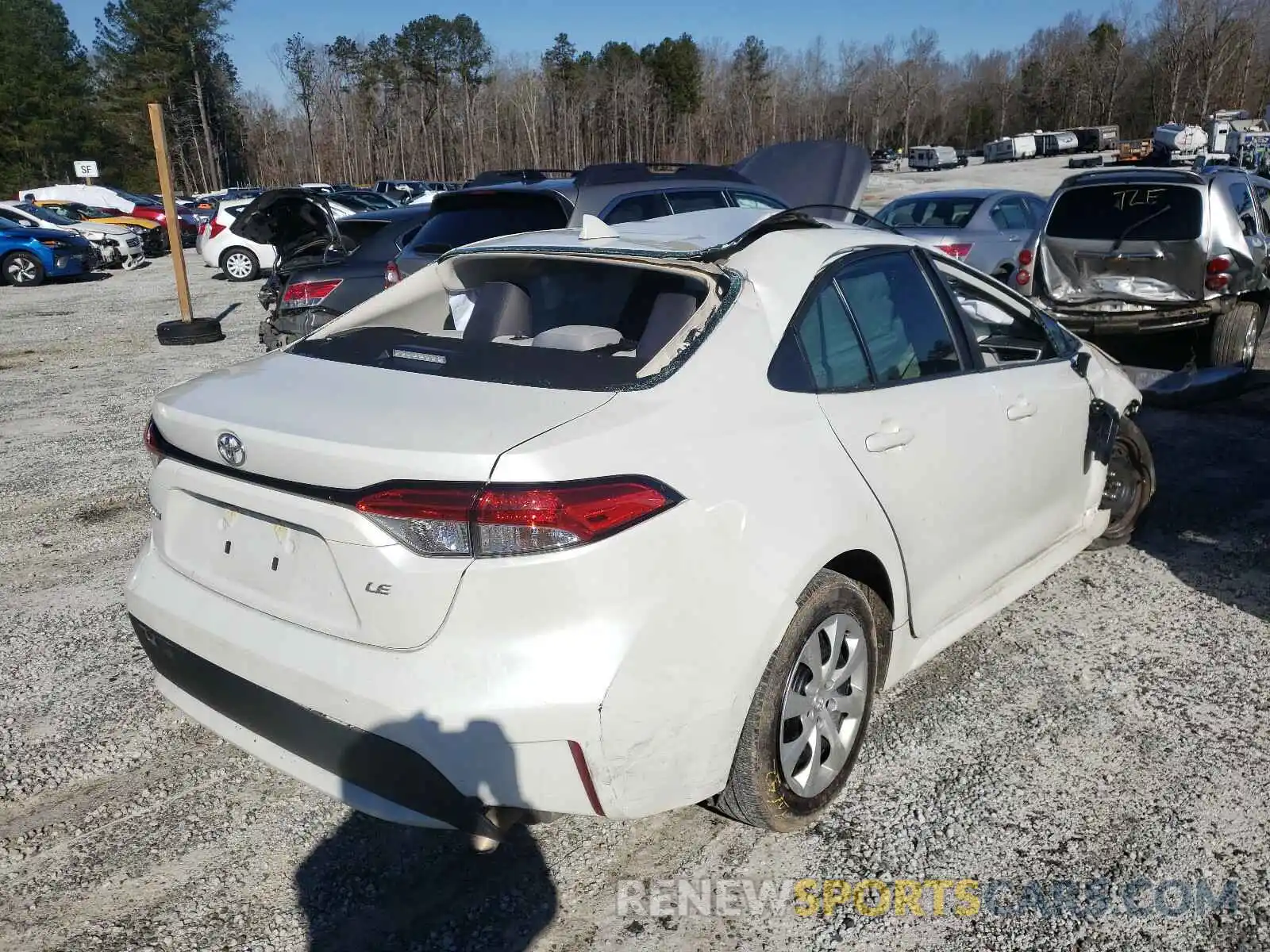 4 Photograph of a damaged car 5YFEPRAE0LP083519 TOYOTA COROLLA 2020