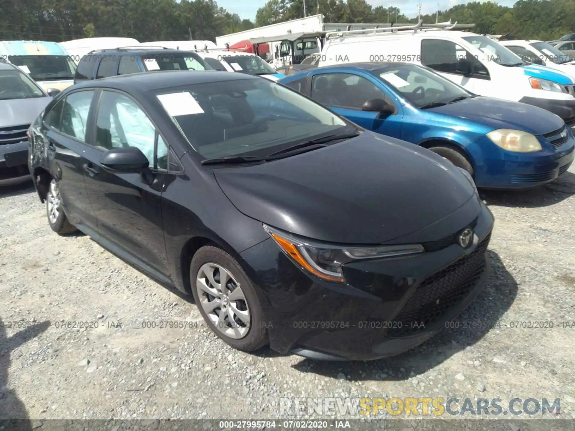 1 Photograph of a damaged car 5YFEPRAE0LP083701 TOYOTA COROLLA 2020