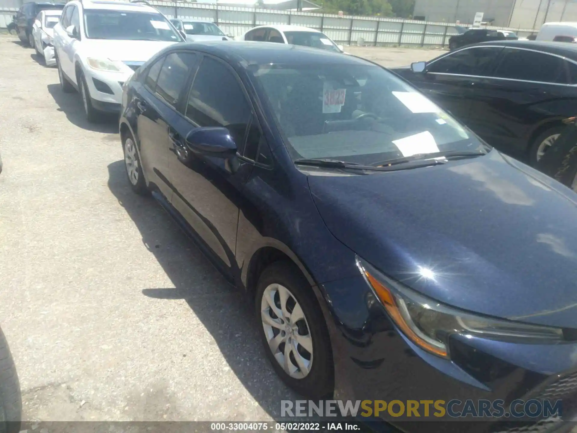 1 Photograph of a damaged car 5YFEPRAE0LP084198 TOYOTA COROLLA 2020