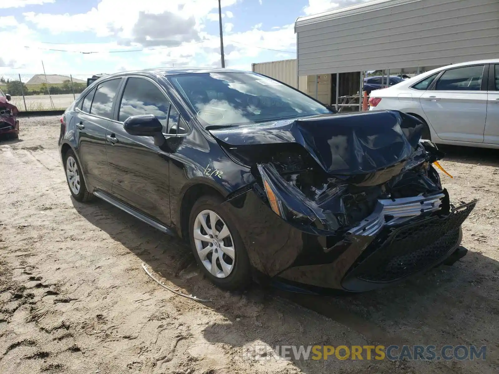 1 Photograph of a damaged car 5YFEPRAE0LP084475 TOYOTA COROLLA 2020