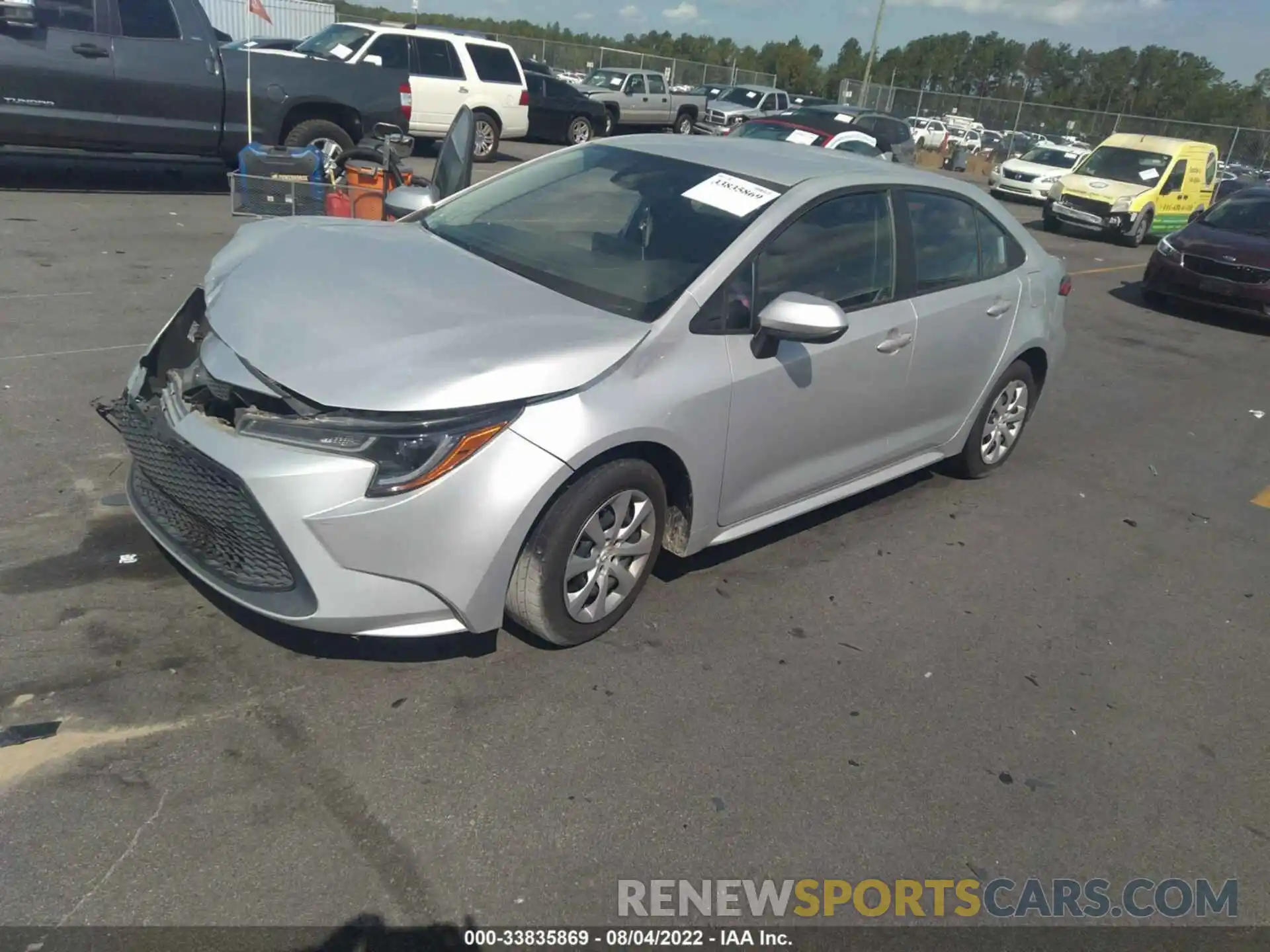 2 Photograph of a damaged car 5YFEPRAE0LP084881 TOYOTA COROLLA 2020