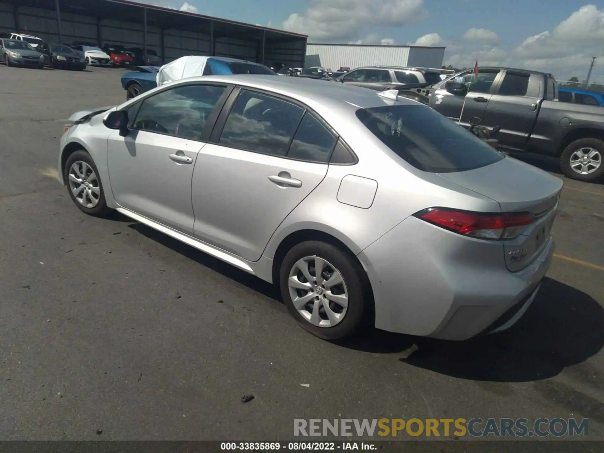 3 Photograph of a damaged car 5YFEPRAE0LP084881 TOYOTA COROLLA 2020