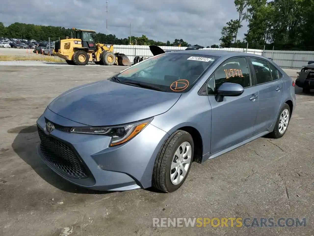 2 Photograph of a damaged car 5YFEPRAE0LP085481 TOYOTA COROLLA 2020