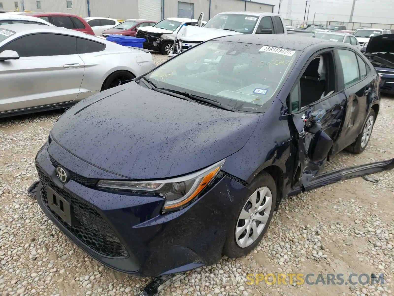 2 Photograph of a damaged car 5YFEPRAE0LP086422 TOYOTA COROLLA 2020