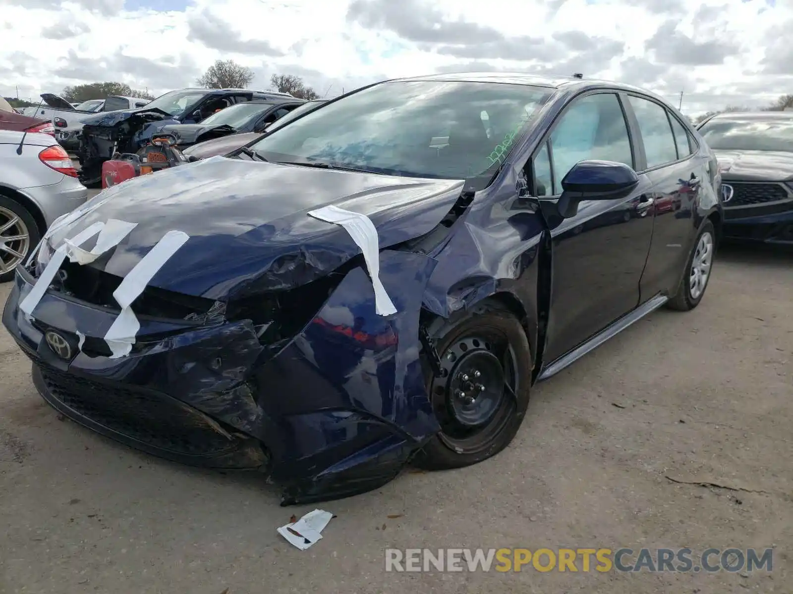 2 Photograph of a damaged car 5YFEPRAE0LP087795 TOYOTA COROLLA 2020