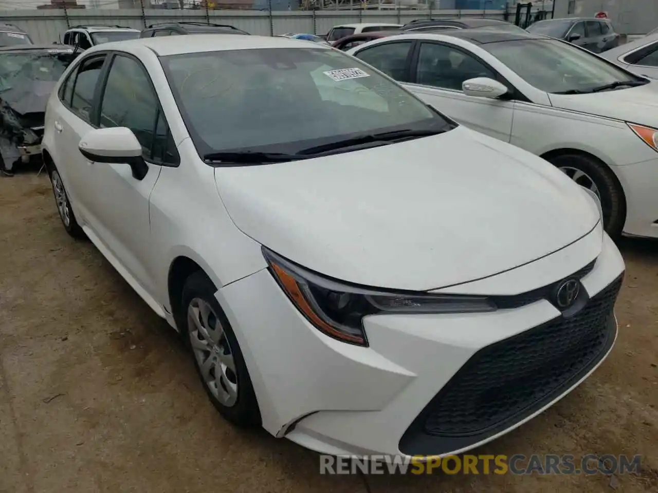 1 Photograph of a damaged car 5YFEPRAE0LP087814 TOYOTA COROLLA 2020