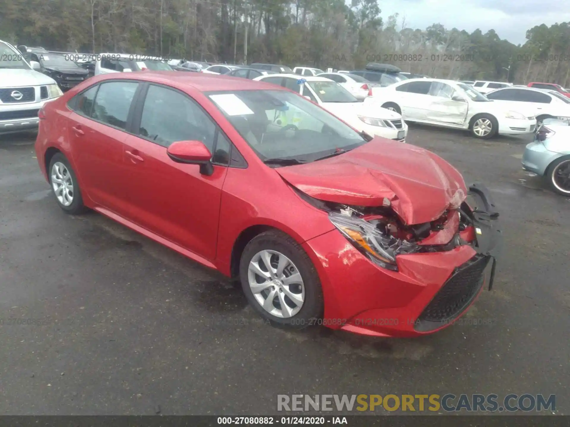 1 Photograph of a damaged car 5YFEPRAE0LP088039 TOYOTA COROLLA 2020