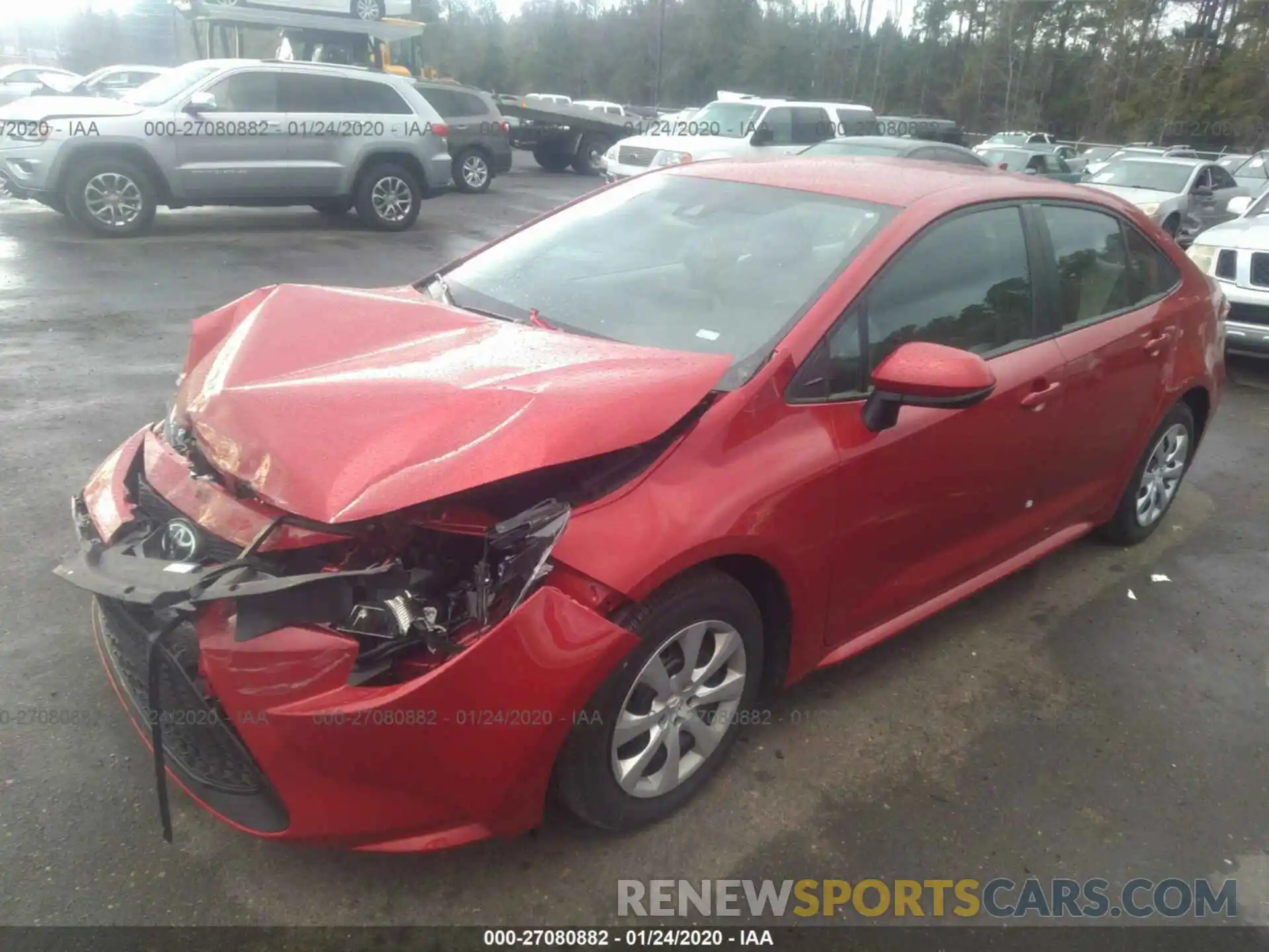 2 Photograph of a damaged car 5YFEPRAE0LP088039 TOYOTA COROLLA 2020