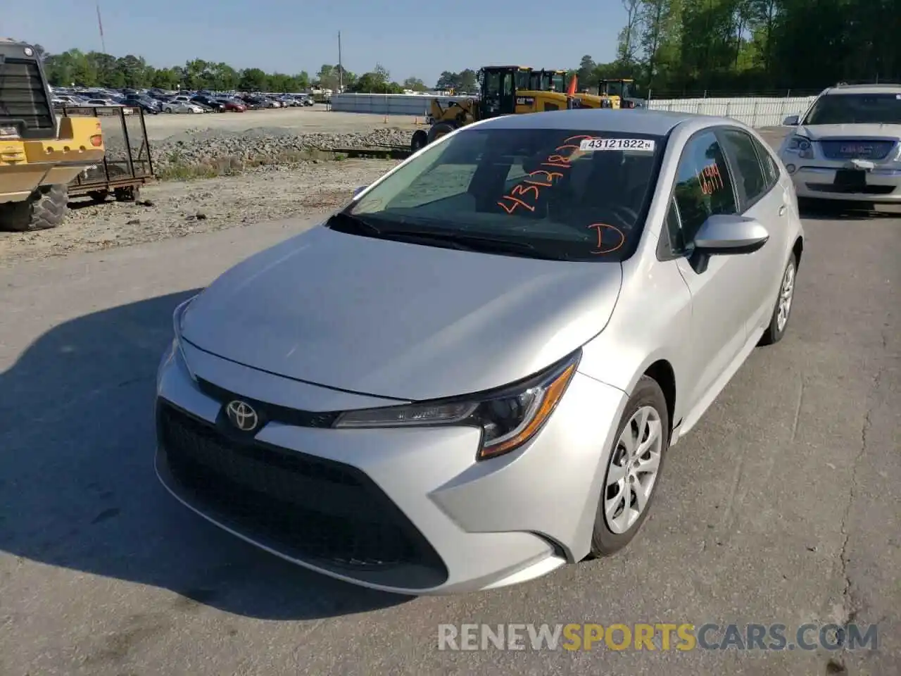 2 Photograph of a damaged car 5YFEPRAE0LP088350 TOYOTA COROLLA 2020