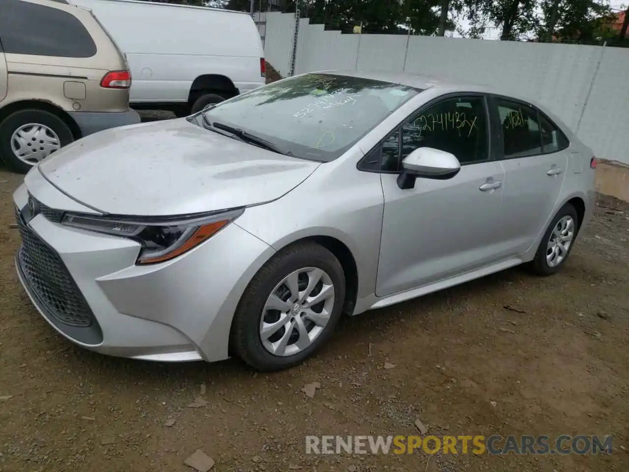 2 Photograph of a damaged car 5YFEPRAE0LP088381 TOYOTA COROLLA 2020