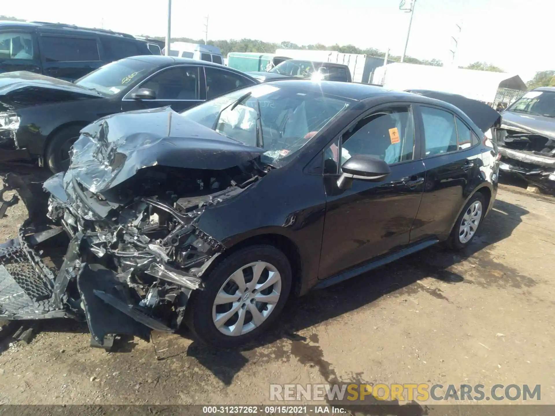 2 Photograph of a damaged car 5YFEPRAE0LP088431 TOYOTA COROLLA 2020