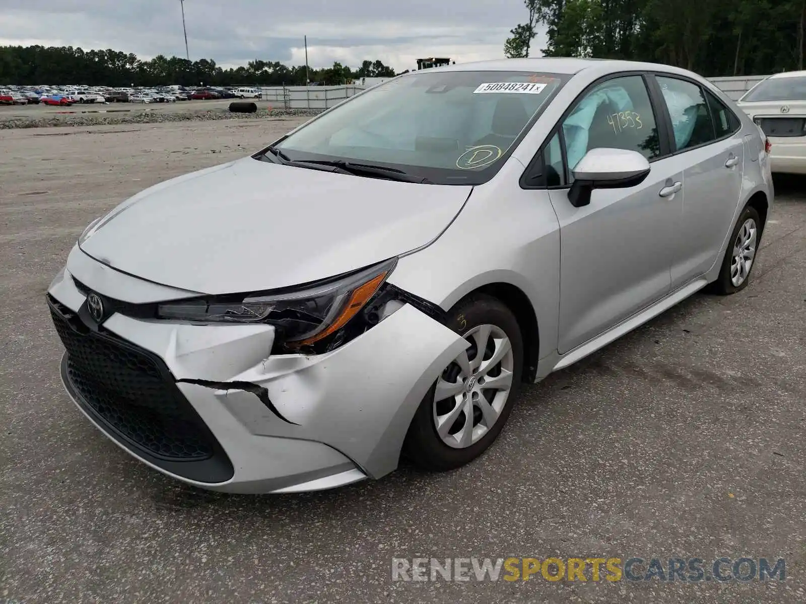 2 Photograph of a damaged car 5YFEPRAE0LP088560 TOYOTA COROLLA 2020