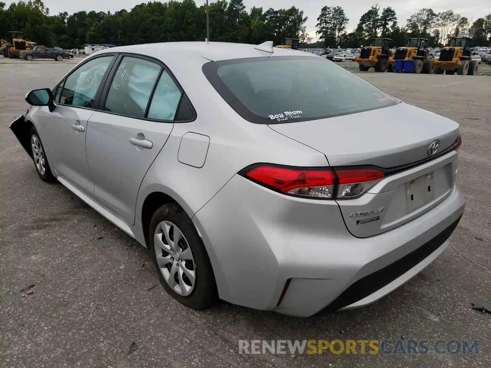 3 Photograph of a damaged car 5YFEPRAE0LP088560 TOYOTA COROLLA 2020