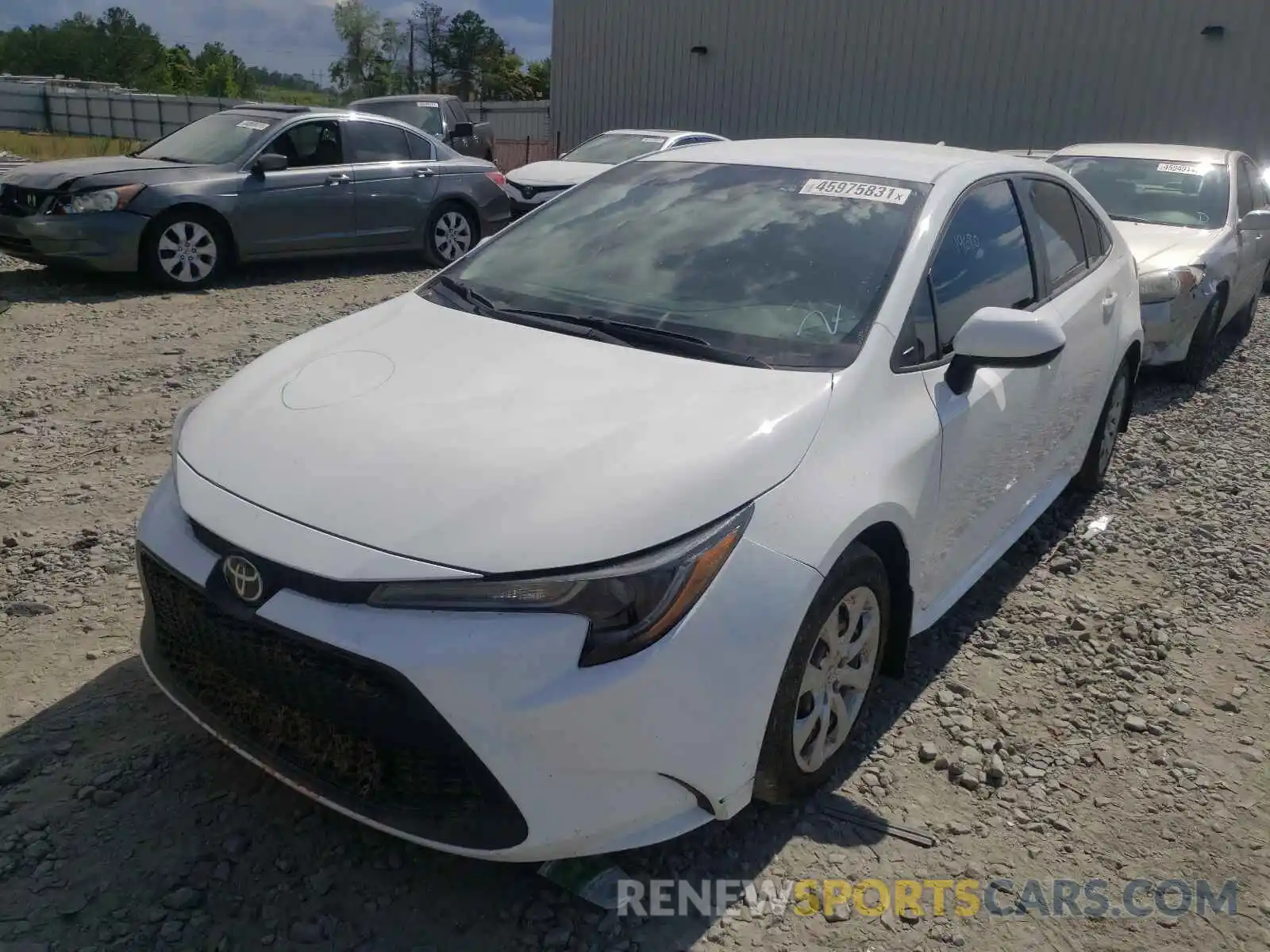 2 Photograph of a damaged car 5YFEPRAE0LP089157 TOYOTA COROLLA 2020