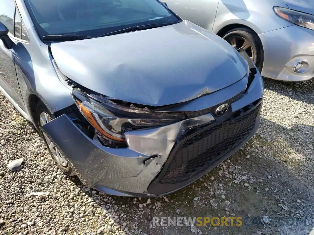 9 Photograph of a damaged car 5YFEPRAE0LP089627 TOYOTA COROLLA 2020