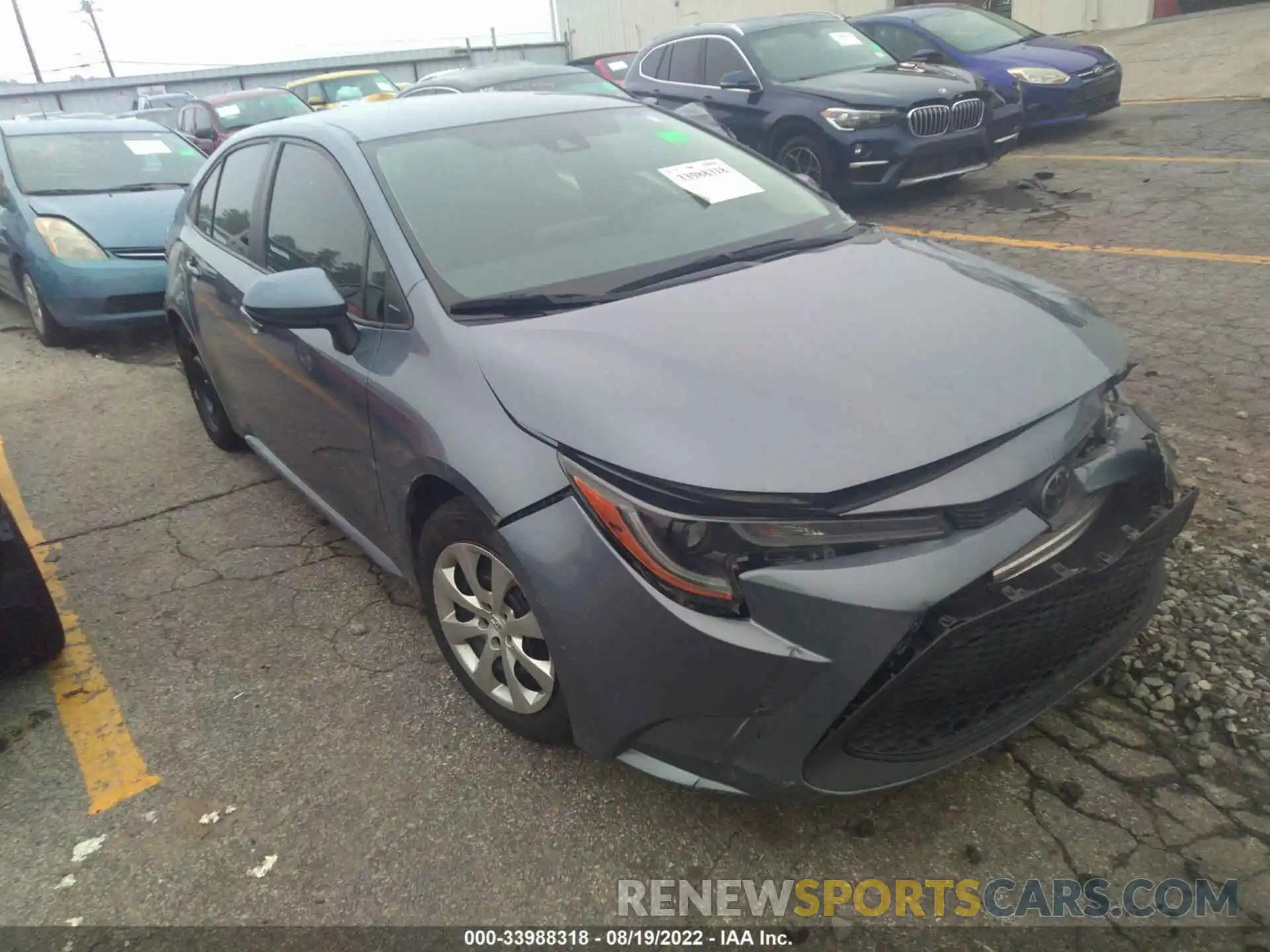 1 Photograph of a damaged car 5YFEPRAE0LP089711 TOYOTA COROLLA 2020