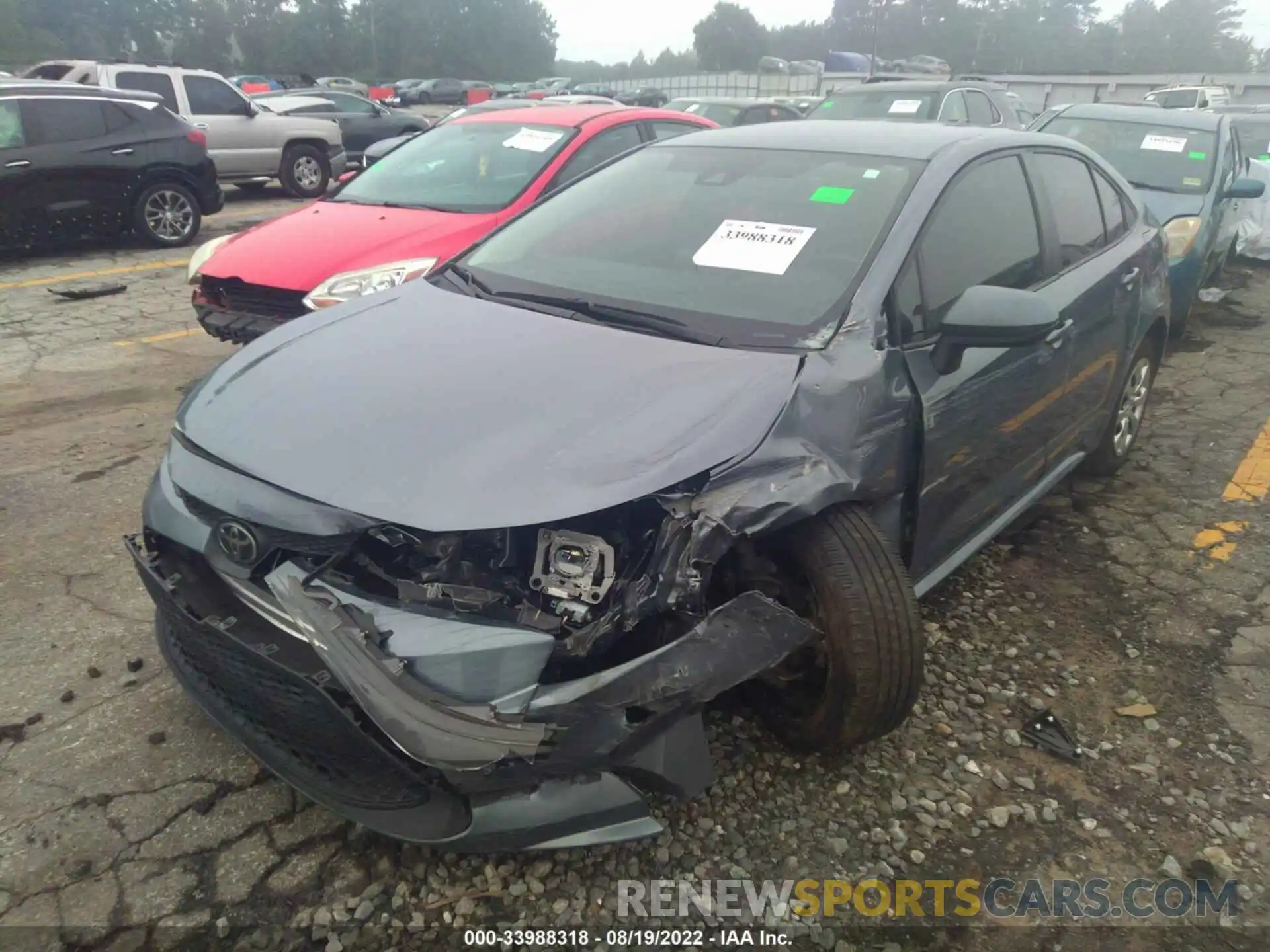 2 Photograph of a damaged car 5YFEPRAE0LP089711 TOYOTA COROLLA 2020