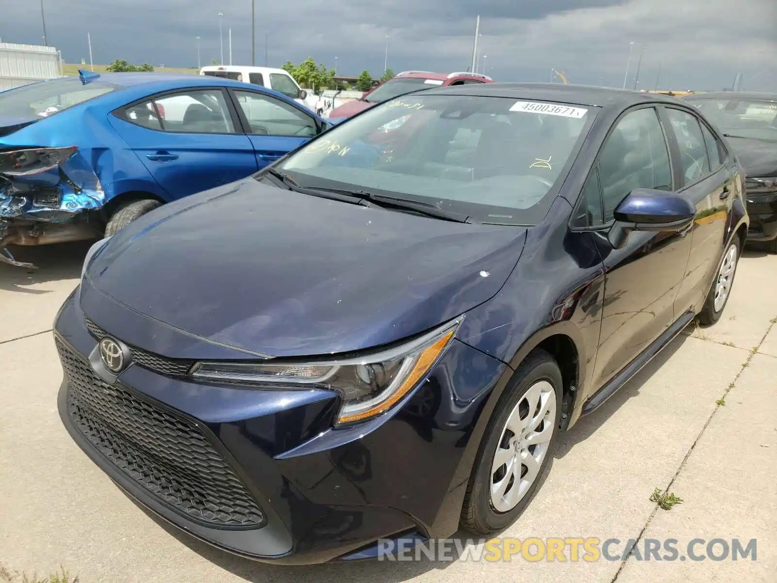 2 Photograph of a damaged car 5YFEPRAE0LP090051 TOYOTA COROLLA 2020