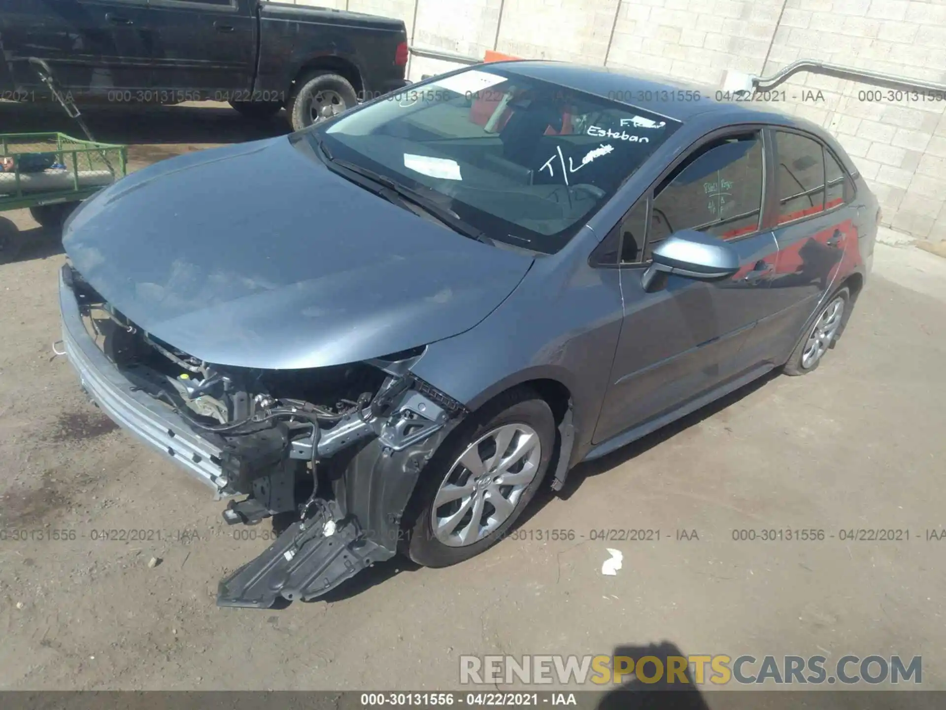 2 Photograph of a damaged car 5YFEPRAE0LP090471 TOYOTA COROLLA 2020