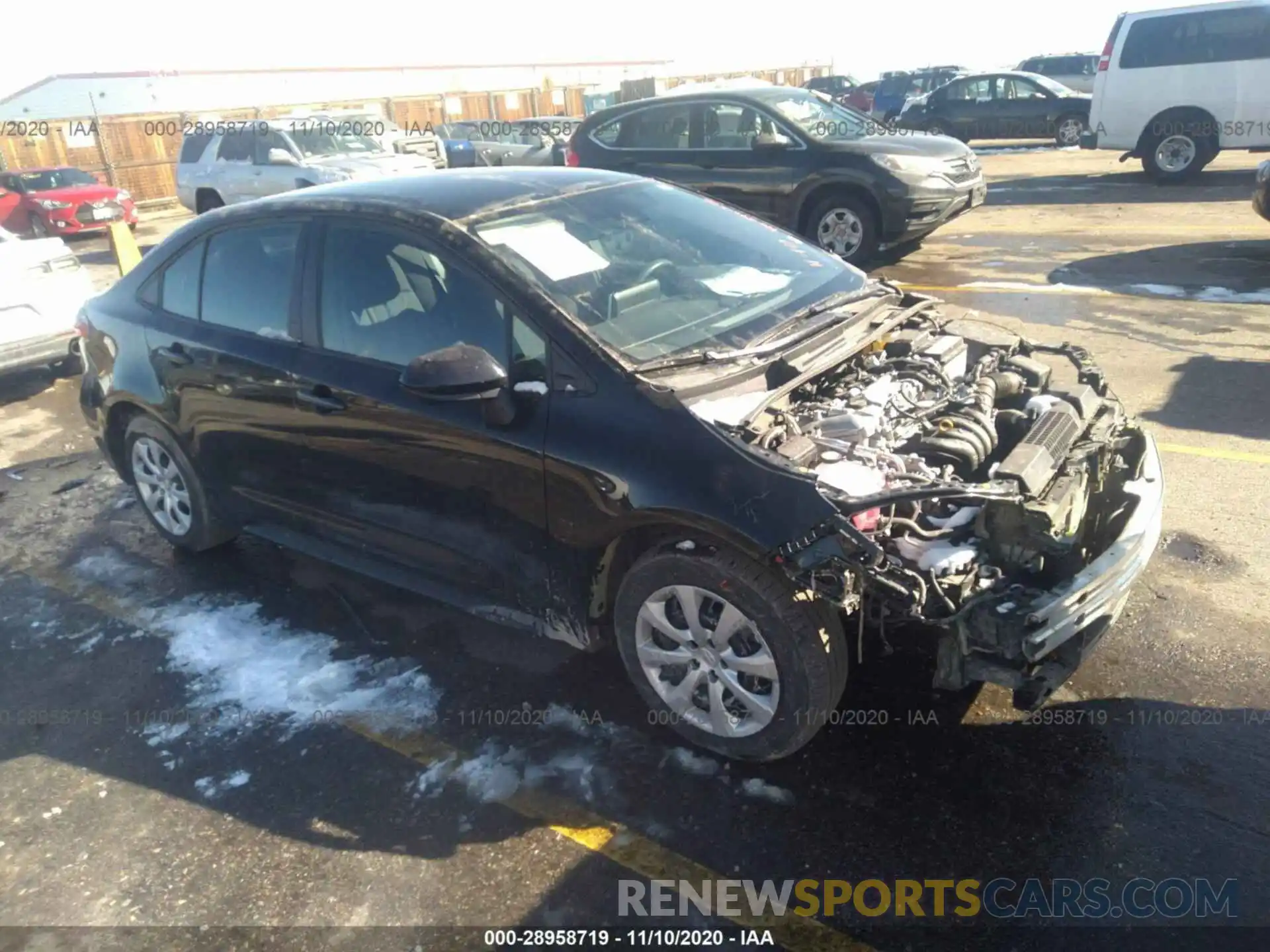 1 Photograph of a damaged car 5YFEPRAE0LP090583 TOYOTA COROLLA 2020