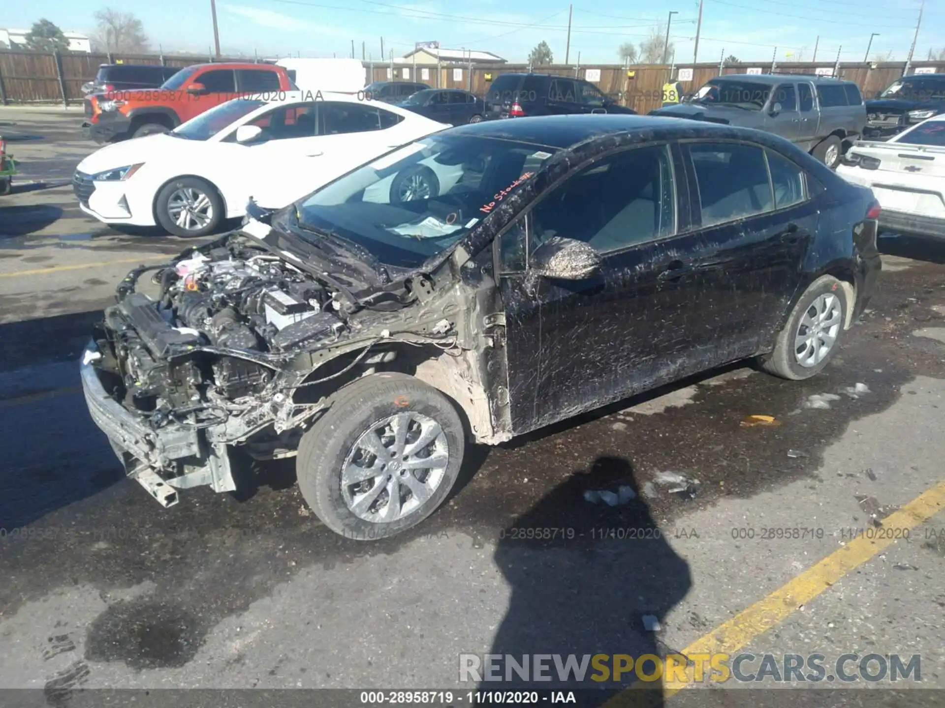 2 Photograph of a damaged car 5YFEPRAE0LP090583 TOYOTA COROLLA 2020