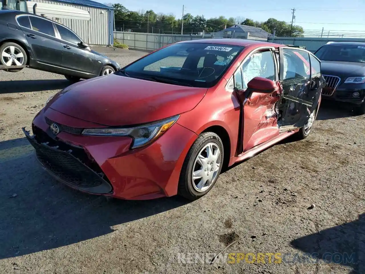 2 Photograph of a damaged car 5YFEPRAE0LP092379 TOYOTA COROLLA 2020