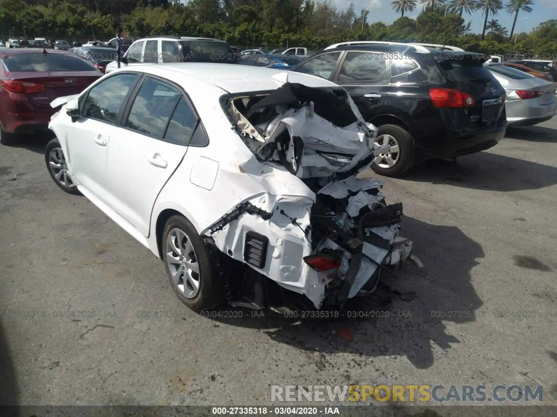 3 Photograph of a damaged car 5YFEPRAE0LP093001 TOYOTA COROLLA 2020